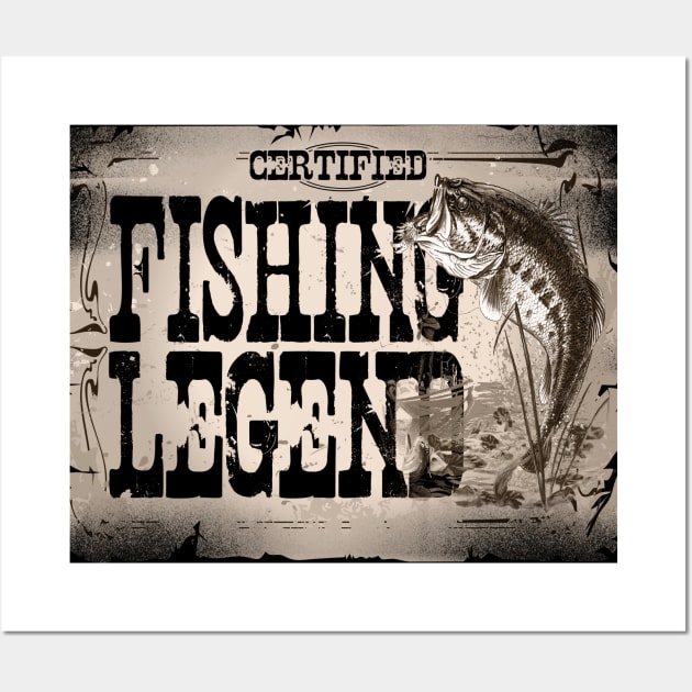 Fishing Legend Wall Art by Buy Custom Things